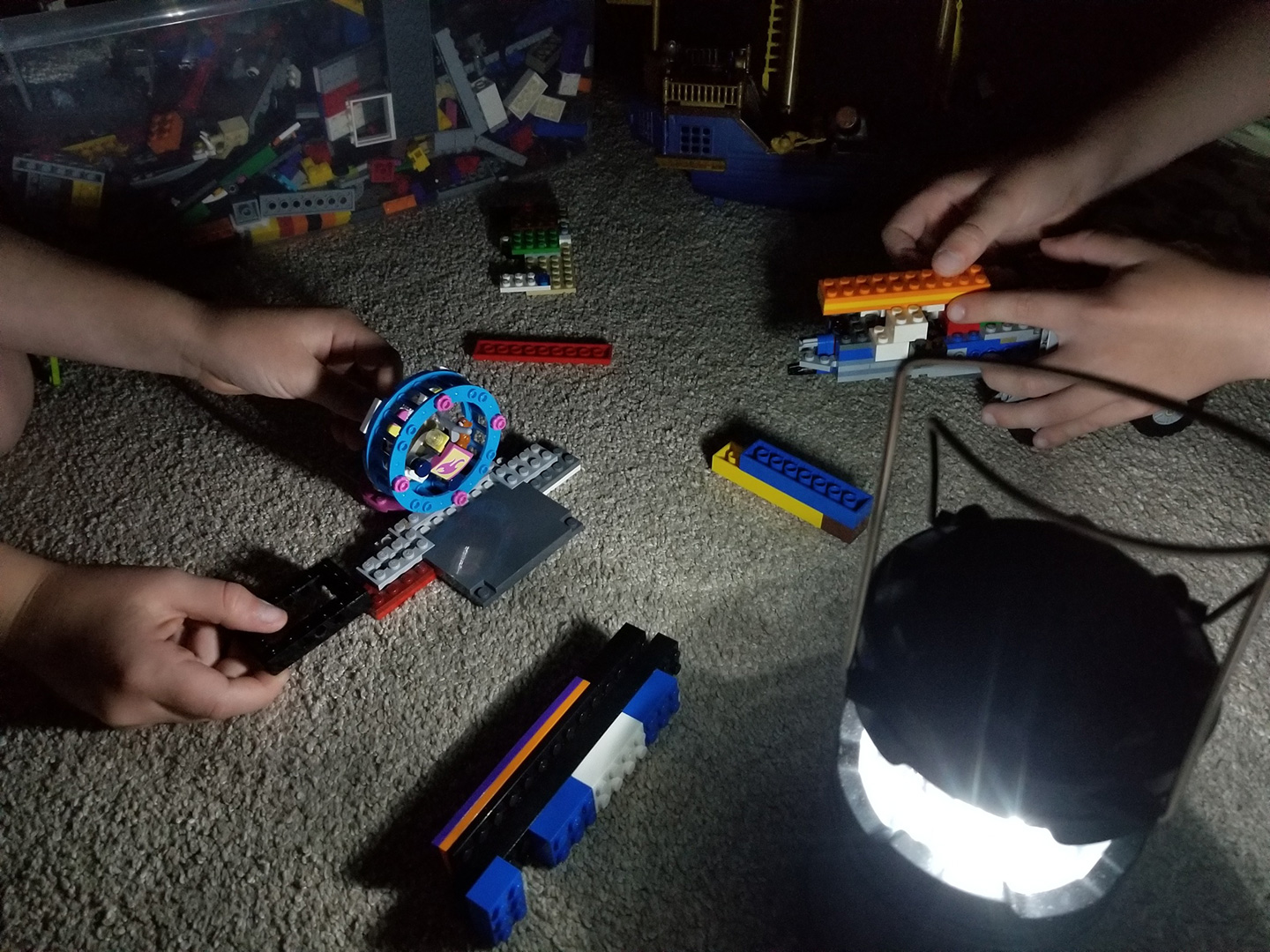 Kids and legos