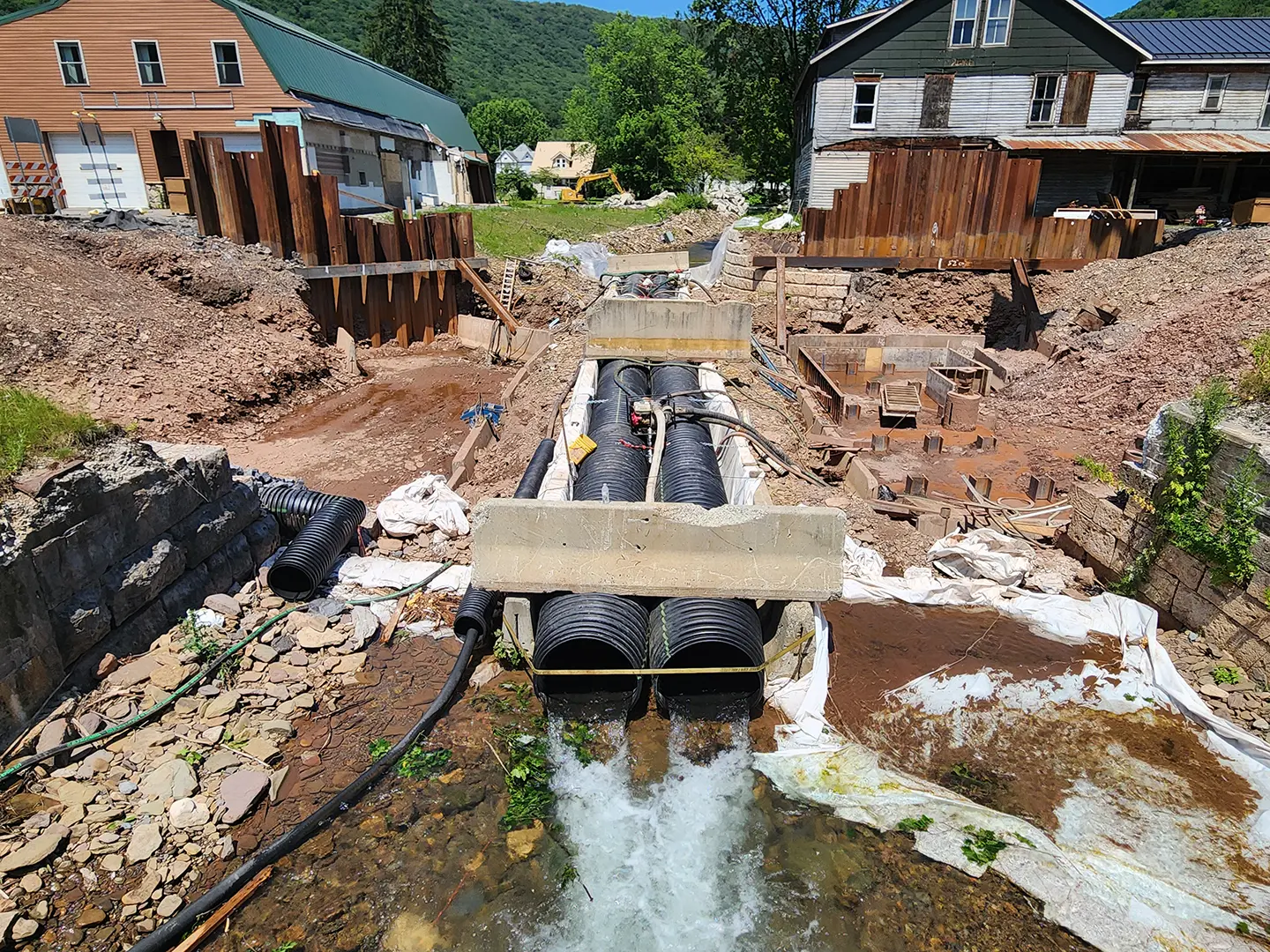 When project teams assemble under an emergency declaration, engineers, agencies, and contractors unite around the common goal of returning life to normal, which was the case following Tropical Storm Debby in Trout Run, Pennsylvania.