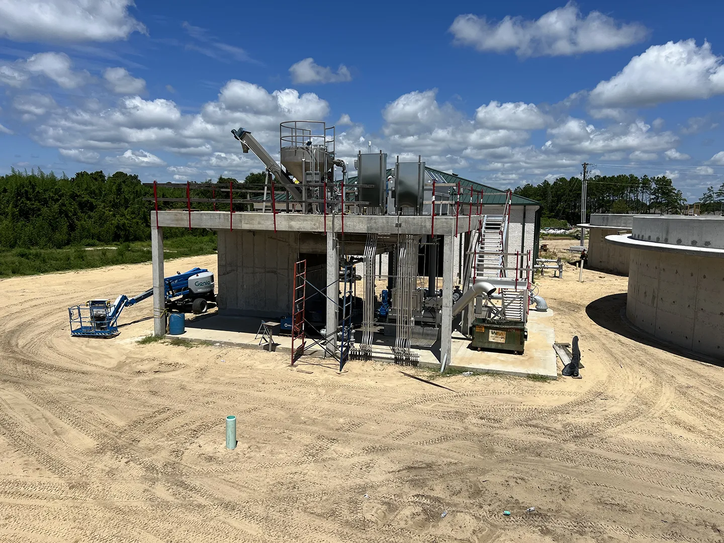 Two of the WWTF’s filters were relocated and a third filter was added to the facility’s site.