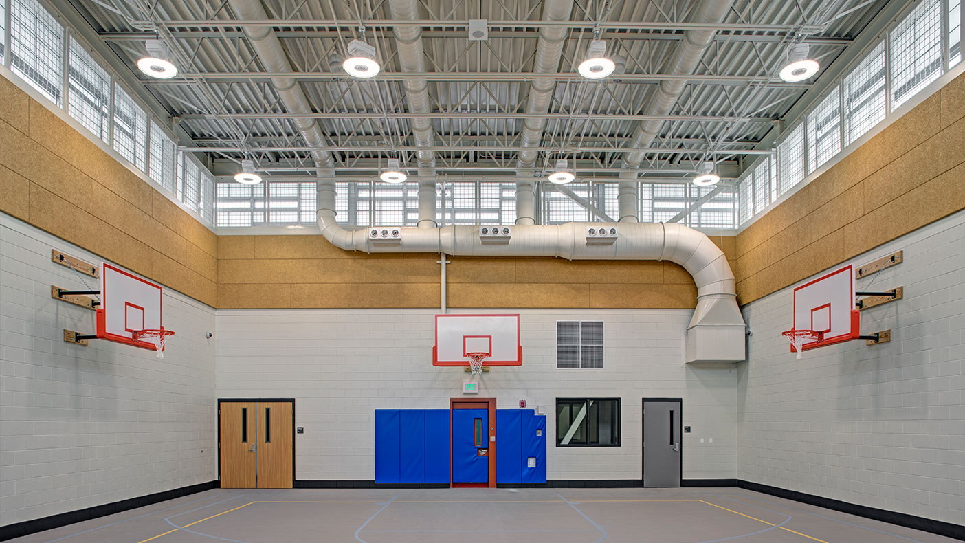 The new gymnasium is one of the unique features offered to the youth onsite.