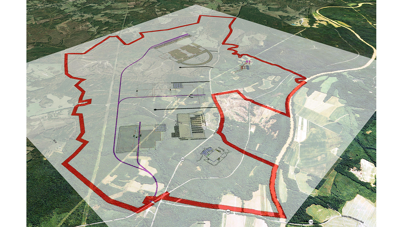 We are providing ongoing master planning services for the new 3,500-acre industrial park.
