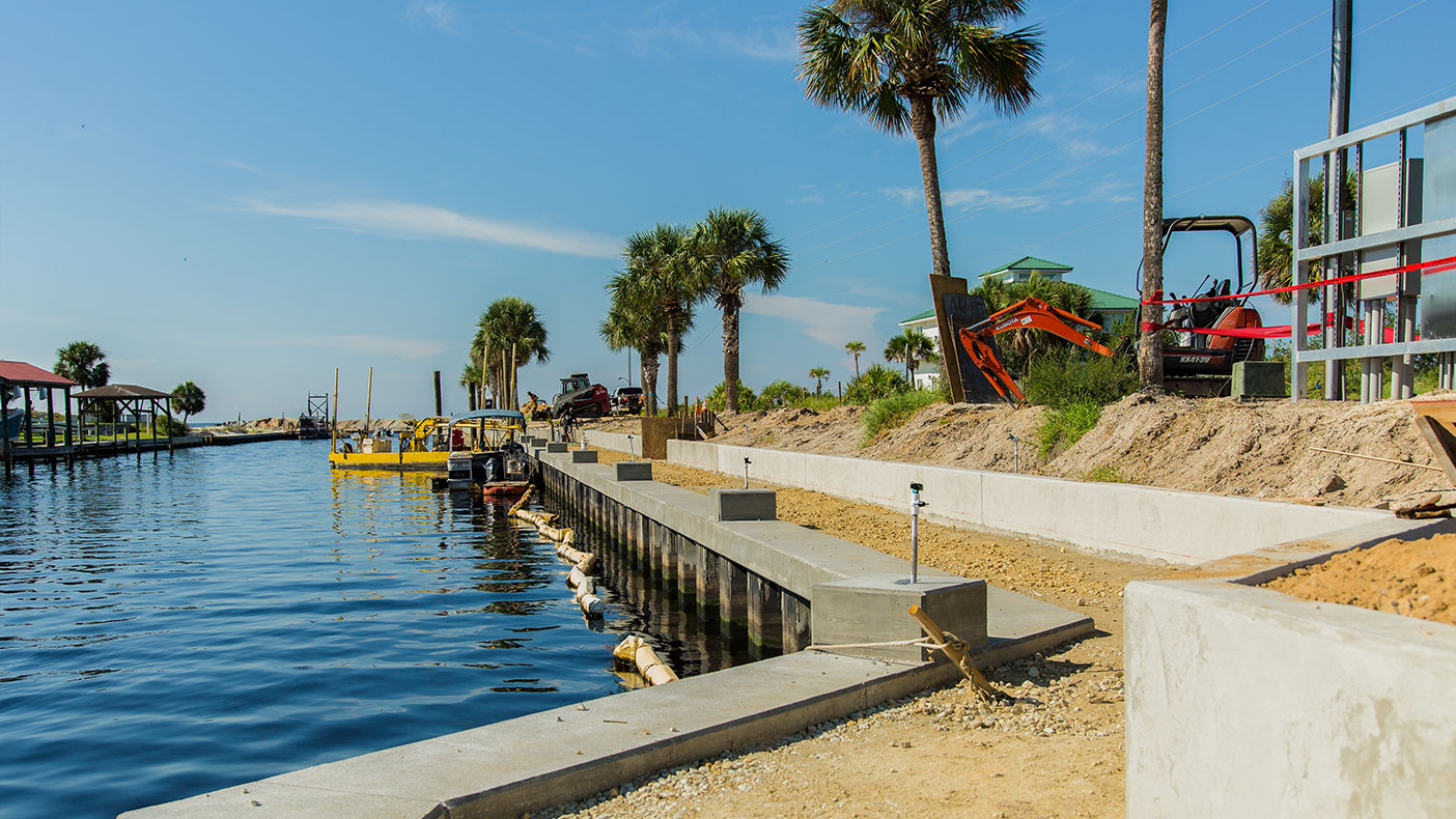 The 26 dock pedestals will be equipped with water, electric, and internet to service 55 new boat slips.