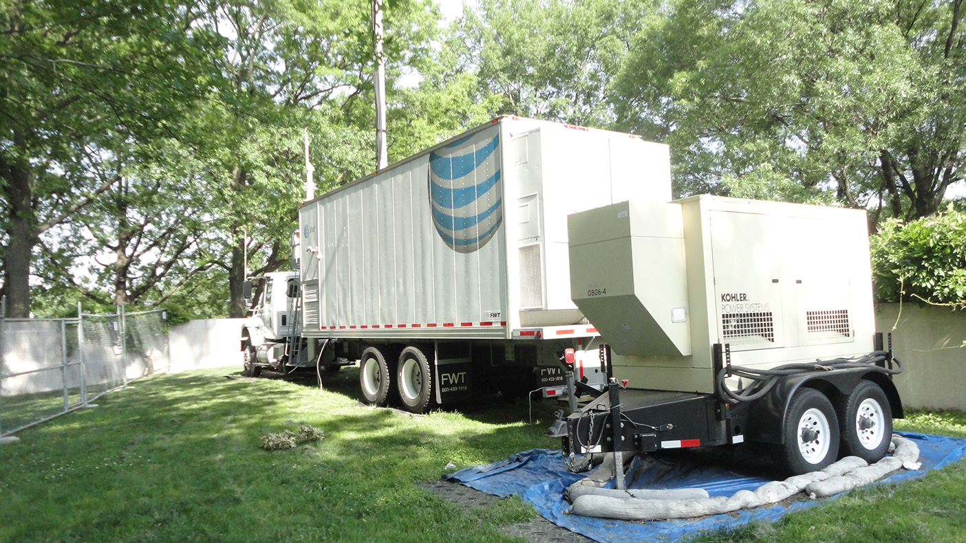 We also installed permanent power and telco connections so this location could not only be used for the Cherry Blossom Festival, but also provide a convenient connection point for this cell on wheels (COW) in the future.