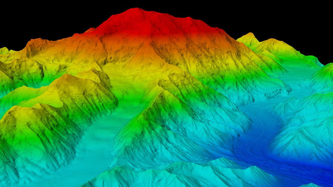 The previous elevation of Denali of 20,320 feet has now been revised to 20,310 feet. Snow and ice at the peak was calculated at 6.1 meters (approximately 20 feet) through the use of ground-penetrating radar.