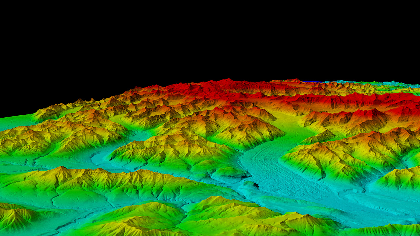 Lidar slope data is essential for pipeline routing across mountain ranges and beneath rivers, construction planning, encroachment control, and asset inventories.