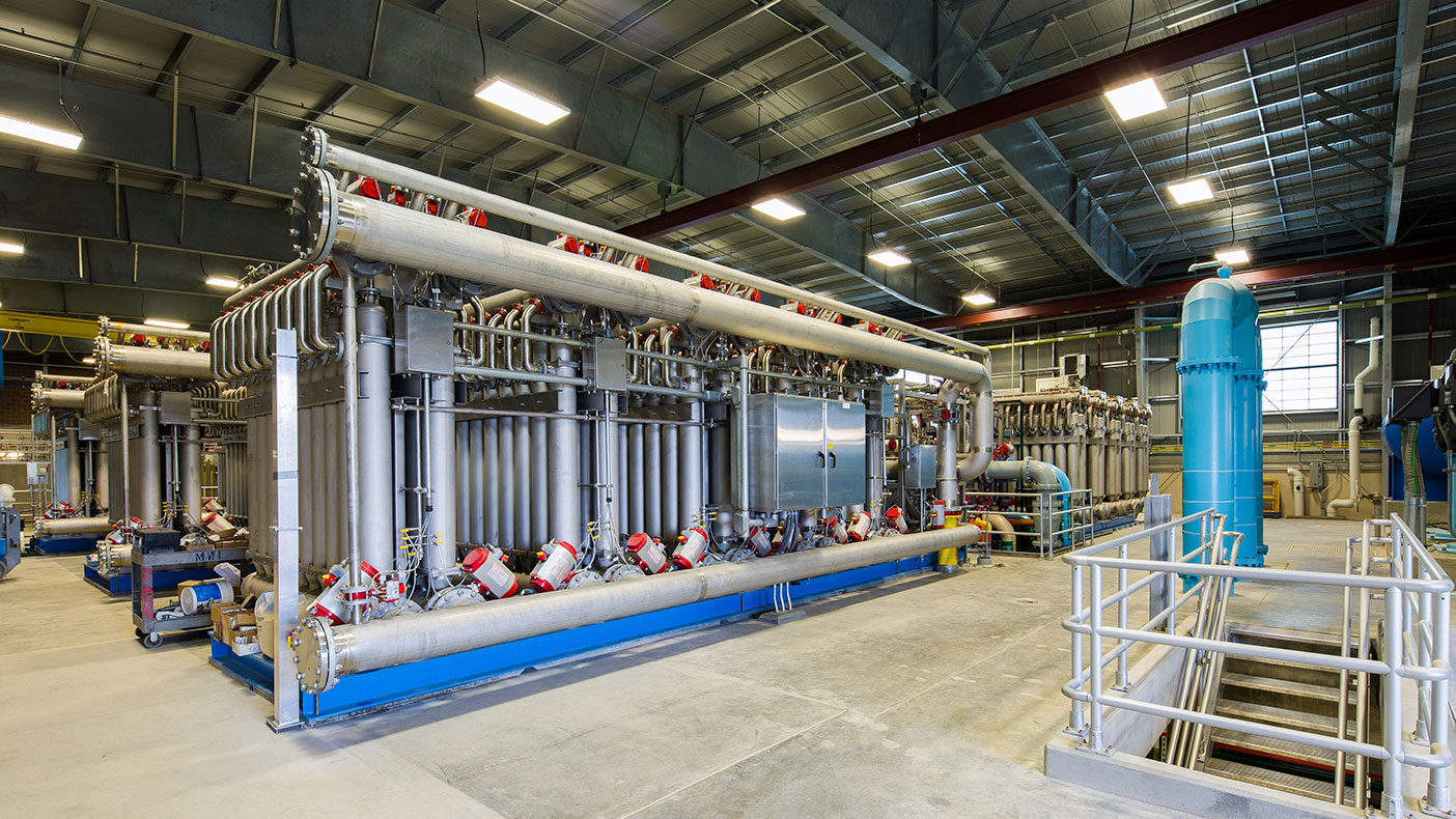 The Rueter-Hess Water Purification Facility is the nation's first, large-scale potable water treatment facility to use ceramic membrane filter technology.