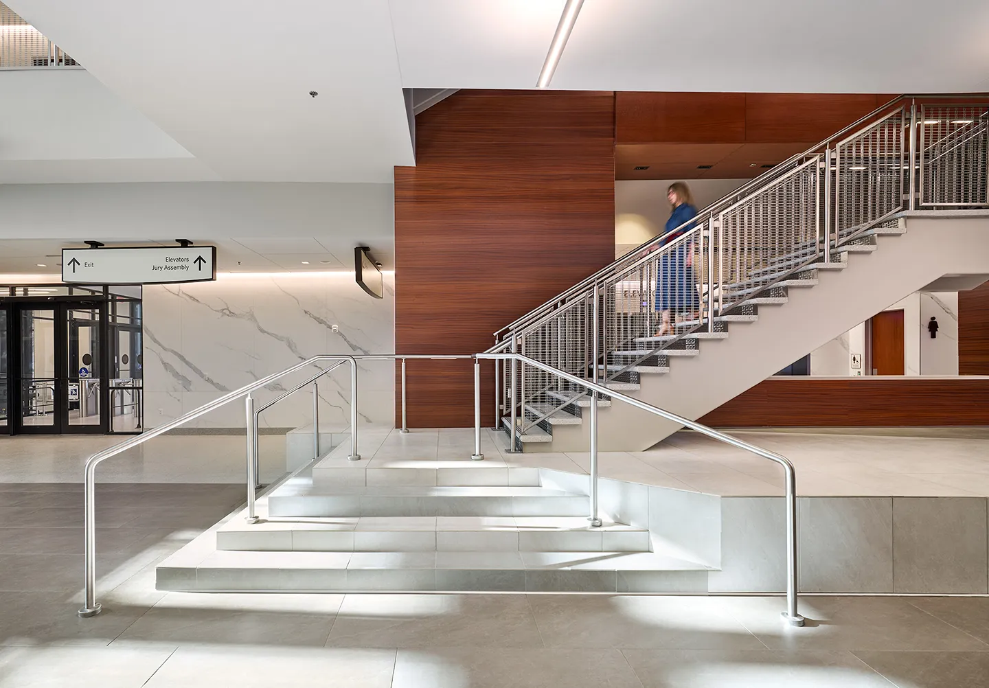 Our team provided architectural, interior design, security, and courtroom technology services for the new courthouse.